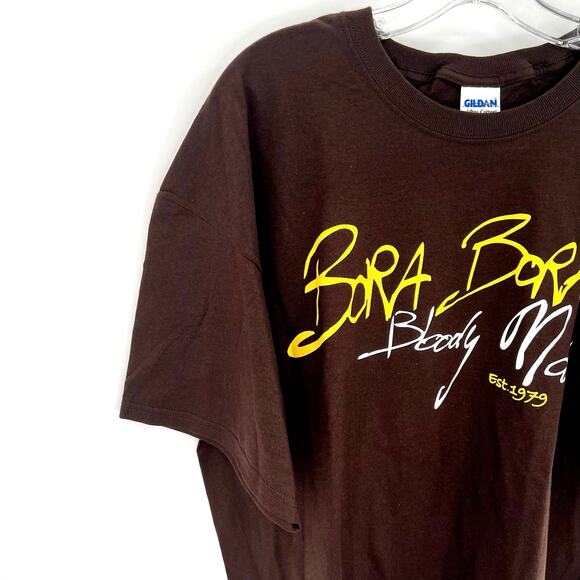 Gildan Bora Bora men’s short sleeve cotton graphic T-shirt - Picture 2 of 4